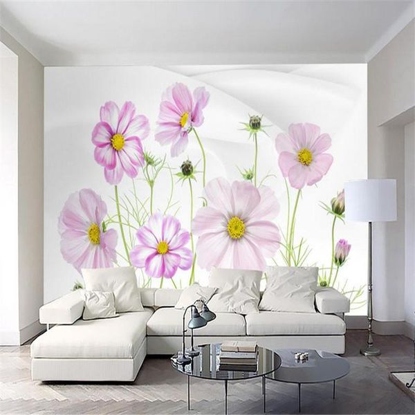 

wallpapers flower wallpaper 3 d custom modern po large study kitchen living room decor bedroom background wall pper mural
