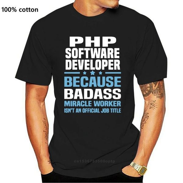 

men t-shirt unique short sleeve funky 100% cotton hilarious tee shirt for php developer group men's t-shirts, White;black