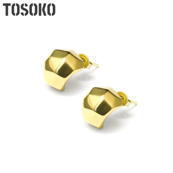 

hoop & huggie stainless steel jewelry c-type cast earrings cool for female bsf184, Golden;silver