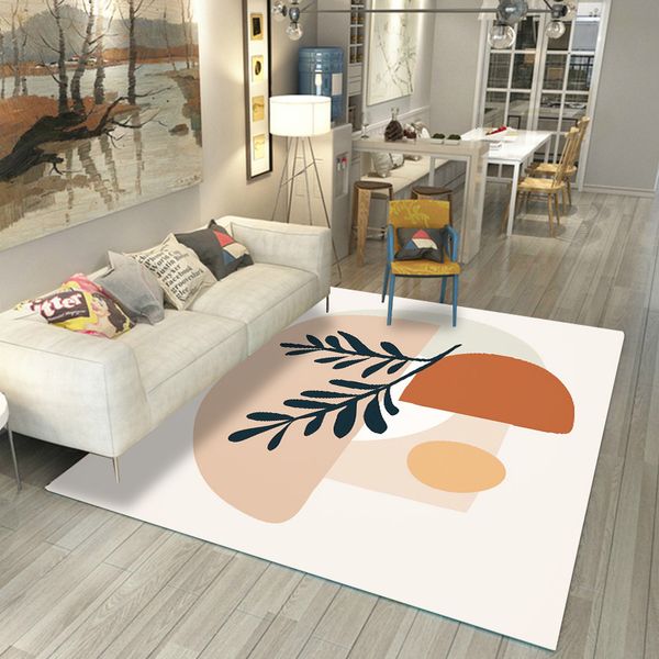 

beoom bedside carpet household living room floor is covered with imitation cashmere sofa, tea table mat and foot