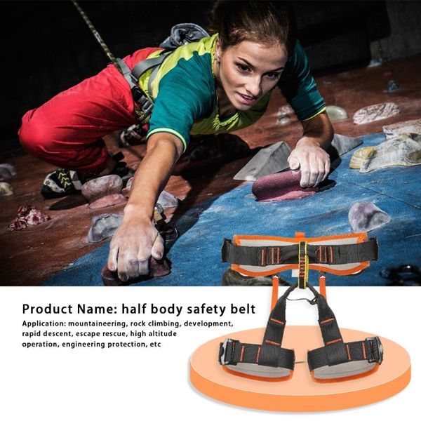 

cords, slings and webbing mountain climbing safety belts rock harness outdoor mountaineering half body protection for high-altitude operatio