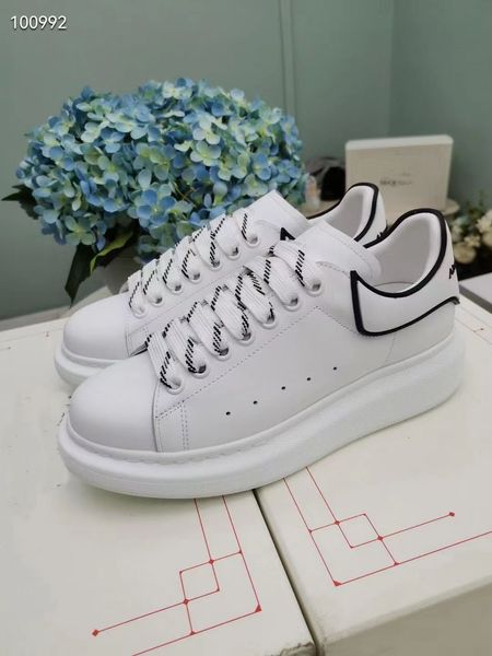 

stylesowner new trend sequins genuine leather men shoes lace-up queen flat round toe casual solid color shallow woman sneakers running walki