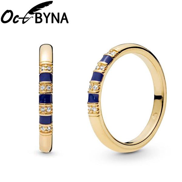 

wedding rings octbyna crystal exotic stripes ring for women original engagement brand jewelry gifts drop, Slivery;golden