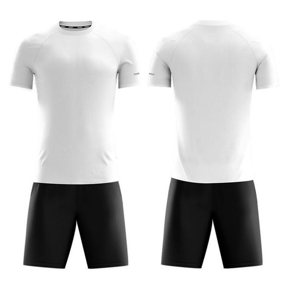 

1587shion 11 team blank jerseys sets, training soccer wears short sleeve running with shorts 167801, Black;red