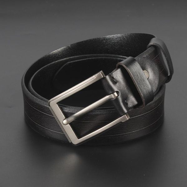 

belts 140 long belt men's 150 160cm head leather pin buckle fat man, Black;brown
