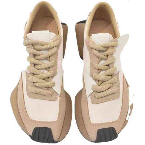 

small waist forrest gump shoes women's autumn versatile korean flat bottom fashion increased slim casual single, Black;white