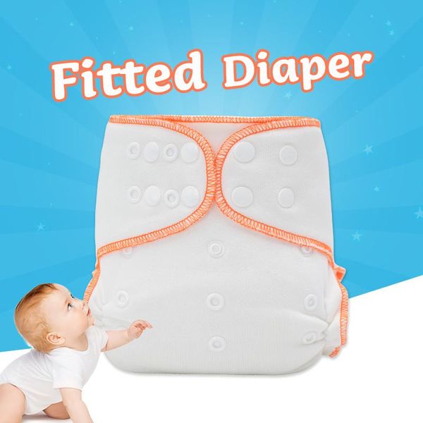 

cloth diapers [mums]2021 fitted diaper washable adjustable nappies reusable 100%bamboo charcoal soft skin-friendly suit 15-25kg