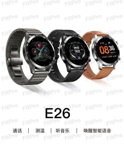 

watch for bracelet e26 smart bluetooth call, Slivery;brown