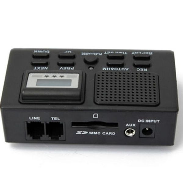 

digital voice recorder support sd card automatic recording portable landline phone call fixed telephone box lcd display
