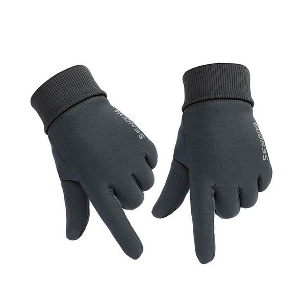 

pair winter touchscreen gloves soft liner thermal walking sports running mittens cmg786 cycling, Black