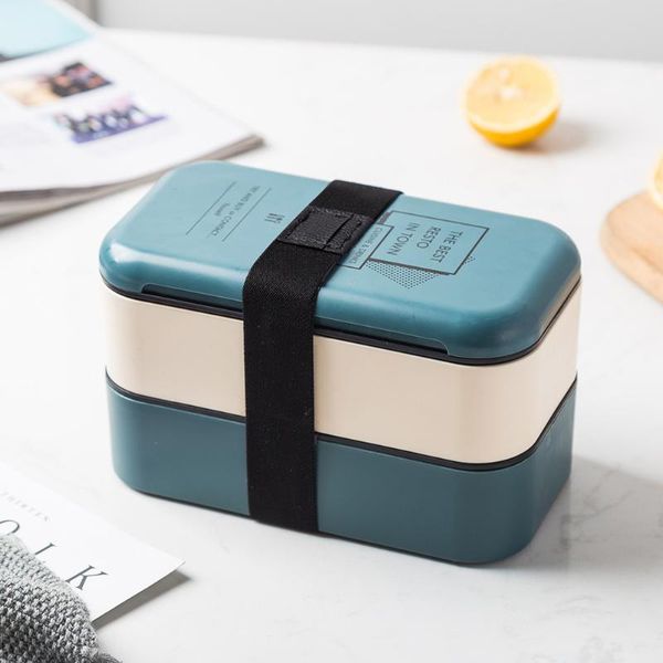 

dinnerware sets kids adults school office container large capacity sealed double layer microwavable portable pp thermal insulated lunch