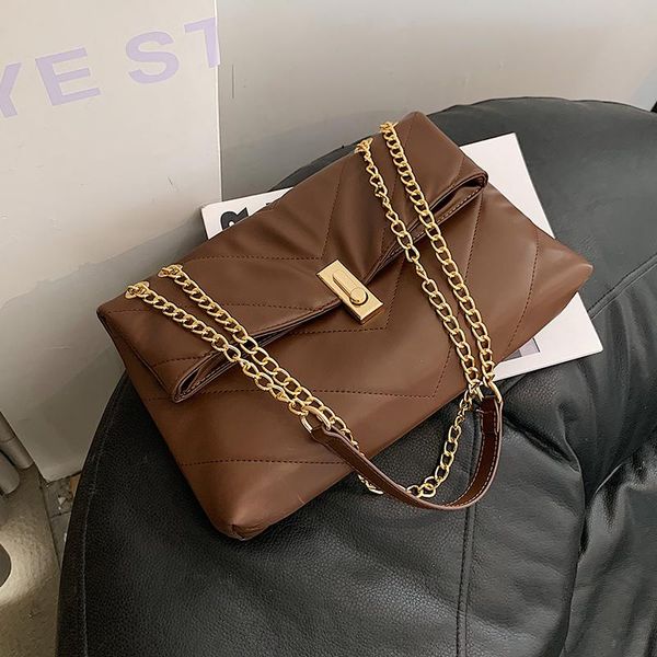 

evening bags high capacity pu leather chain designer crossbody 2021 big handbags and purses female luxury trending cross body bag