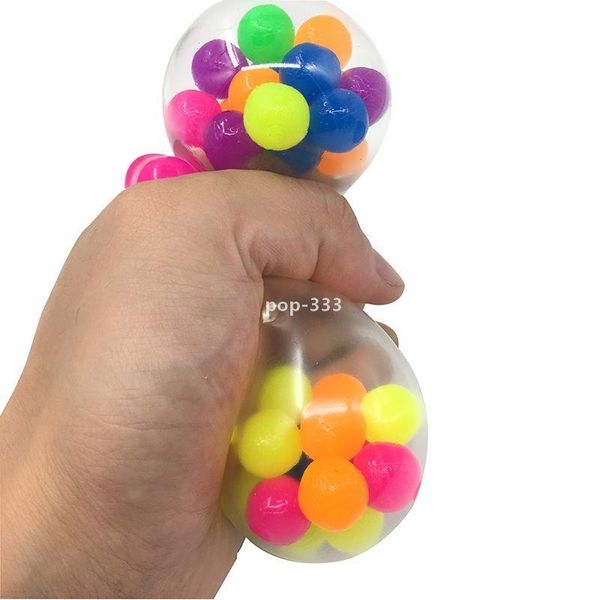 Decompression Toy Anti Stress Face Reliever Palla colorata Autismo Umore Spremere Sollievo Sano Divertente Gadget Sfiato Bambini Regalo di Natale