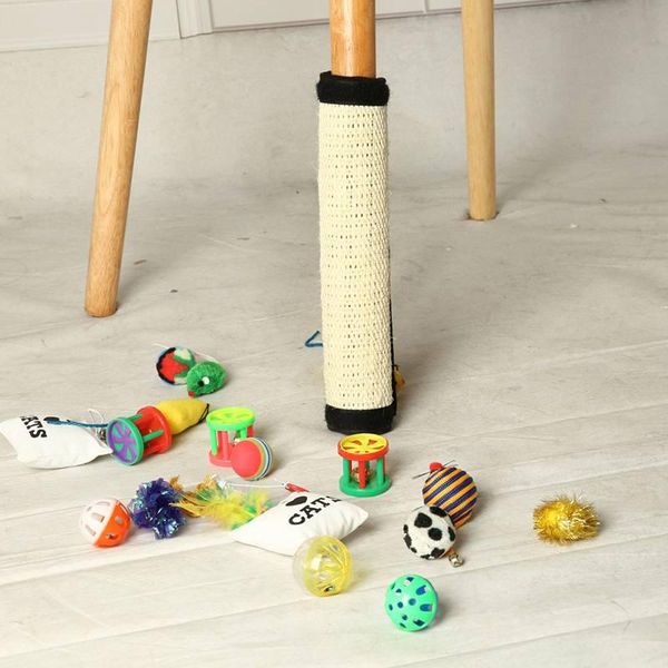 

cat toys 1pcs scratching mats natural sisal protect home furniture foot chair protector pad climbing tree pet scratcher pads board