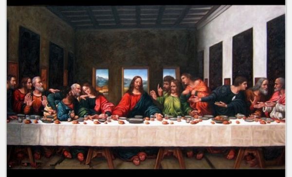 

the last supper byleonardo da vinci oil paintings reproduction hand painted classical figure canvas art for living room home decor,no frame