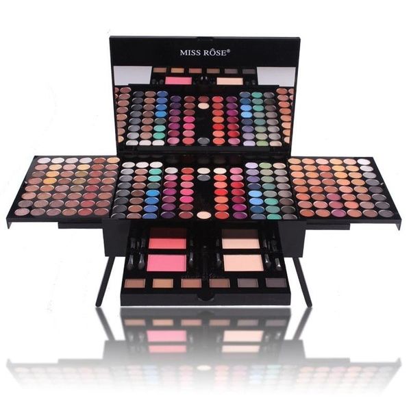 

cosmetic bags & cases 2021 makeup set with brush mirror shrink eyeshadow case 180 colors professional eye shadow palette