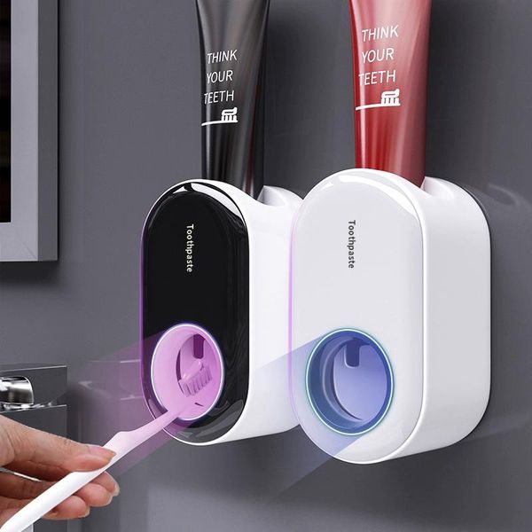 

toothbrush holders toothpaste squeezers wall mount automatic dispenser bathroom accessories set holder tool