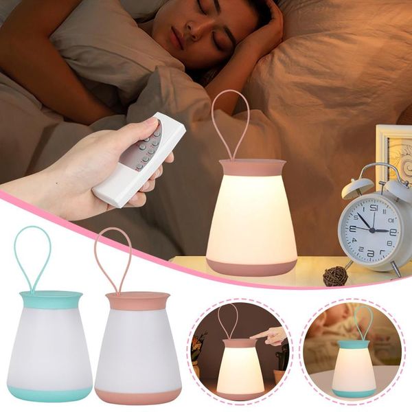 

night lights wireless charging led small light remote control timing usb hand lamp warm lamps portable bedroom in stock