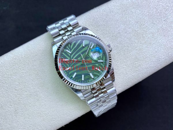 

3 colors ew factory wristwatches size 36 mm 126233 126234 126231 sapphire glass 3235 movement automatic 904 steel case watch watches, Slivery;brown