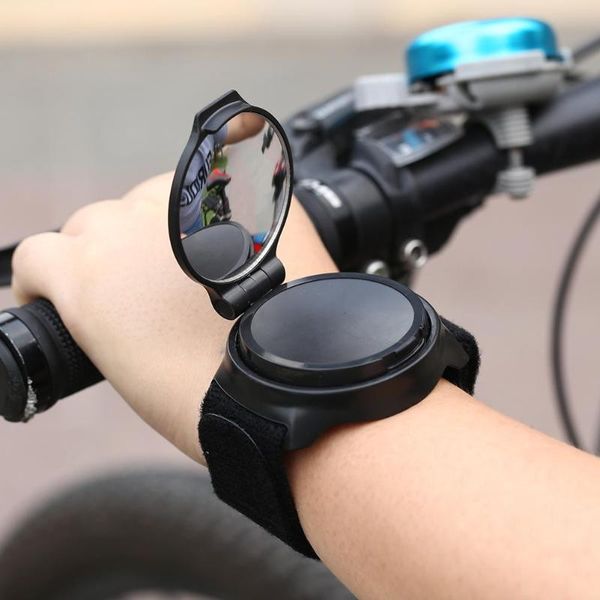 

bike groupsets outdoor sport 360 degree rotate wrist rearview mirror for mtb safety riding mirrors