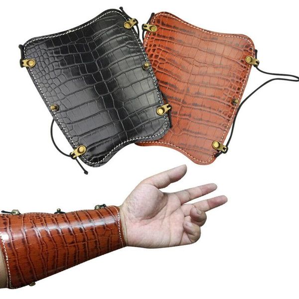 

artudatech archery arm guard traditional protector gear bracer forearm bow shooting target elbow & knee pads, Black;gray