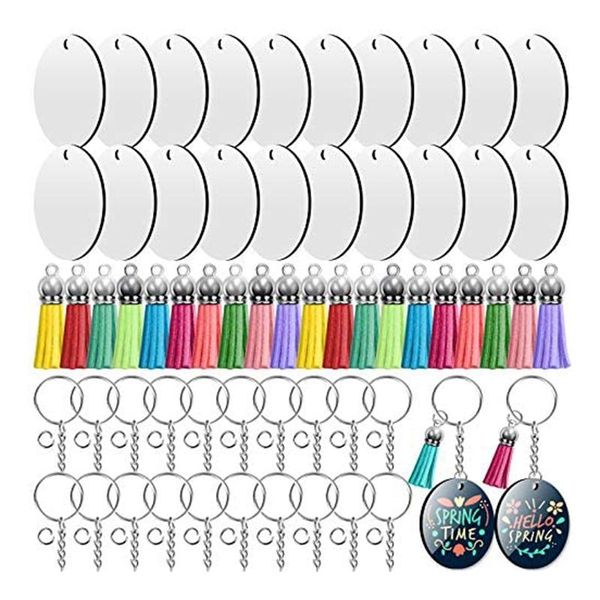 

keychains sublimation keychain blanks, heat transfer double-side key chains for diy craft ornament making, Silver