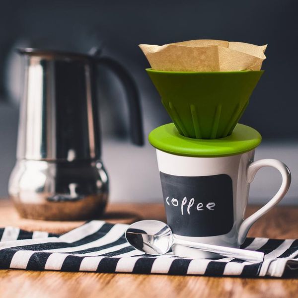 

coffee filters foldable dripper engine v60 style drip filter cup permanent pour over maker separate stand for 1-4 cups