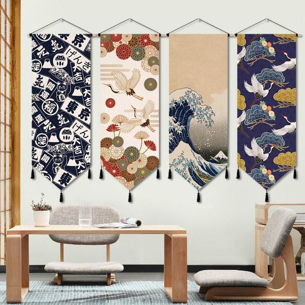 

tapestries print tapestry tassel colorful art tapiserie japanese aesthetic tokyo dekoracje do pokoju home decor de50gt