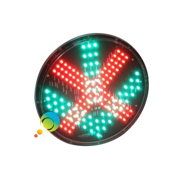 

red cross green arrow 300mm led traffic light lampwick