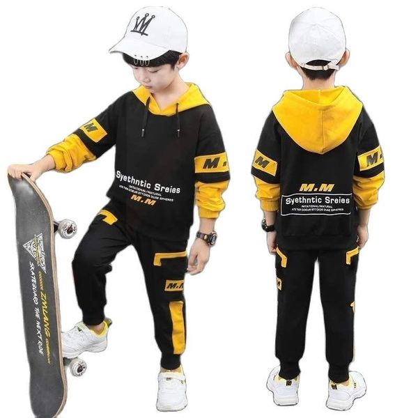 

baby boys clothes sets children's suits spring and autumn kids big sports suit toddler boy clothing, White