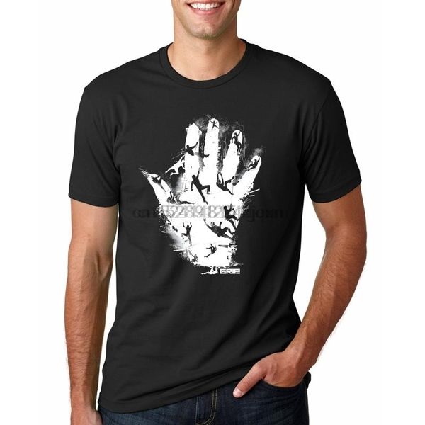 

men's t-shirts customized hand climb men t shirt print your own design casual tee shirts, White;black