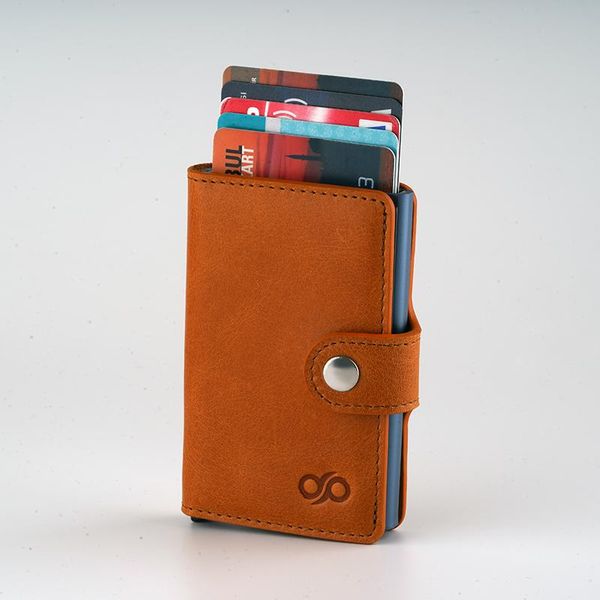 

card holders genuine leather d coffee color automatic mechanismed wallet men, Brown;gray