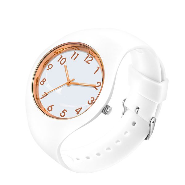

quartz women watch silicone ladies watches soft strap wristwatch fashion classic style womens wristwatches montre de luxe, Silver