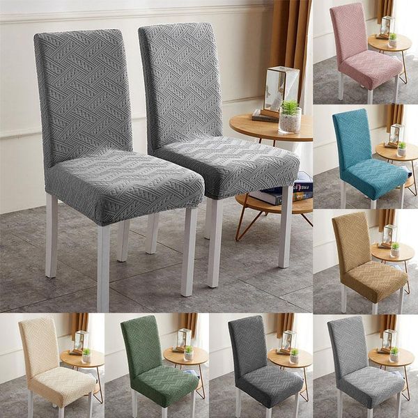 

chair covers integrated elastic cover modern durable solid color knitted embossed cushion dust-proof decoration