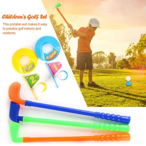 

golf training aids professional children kids outdoor sports games toys multicolor plastic mini club set parent-child interactive game