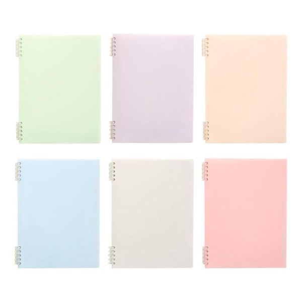 

pencil bags morandi color series notebook a5 b5 loose-feaf binder file folder school office supplies