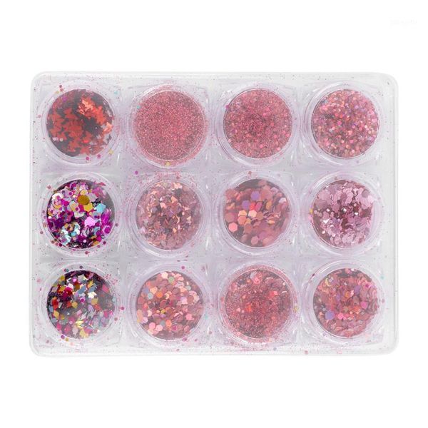 

set eco-friendly portable durable decorative nail stickers nails decals manicure sequins for gilrs women1, Silver;gold