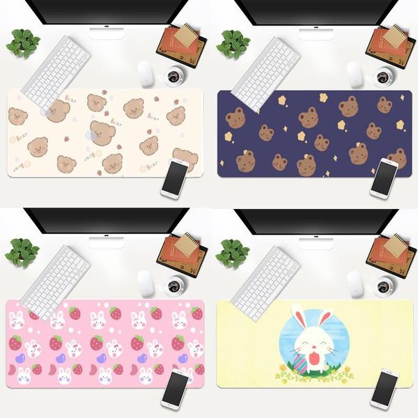 

mouse pads & wrist rests kawaii pad super creative ins tide large game computer keyboard office long table mat cute desk for teen girls bedr