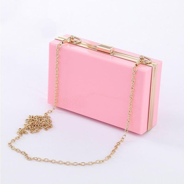 

evening bags women square bag hard case acrylic party handbag cross-body purse