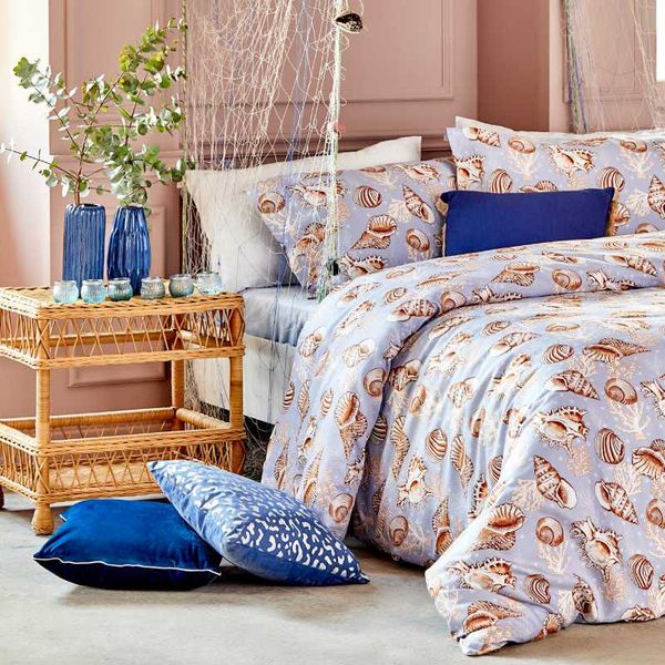 

%100 cotton satin ocean king home linen set textile duvet cover pillow case bed sheet bedding covers  twin sets