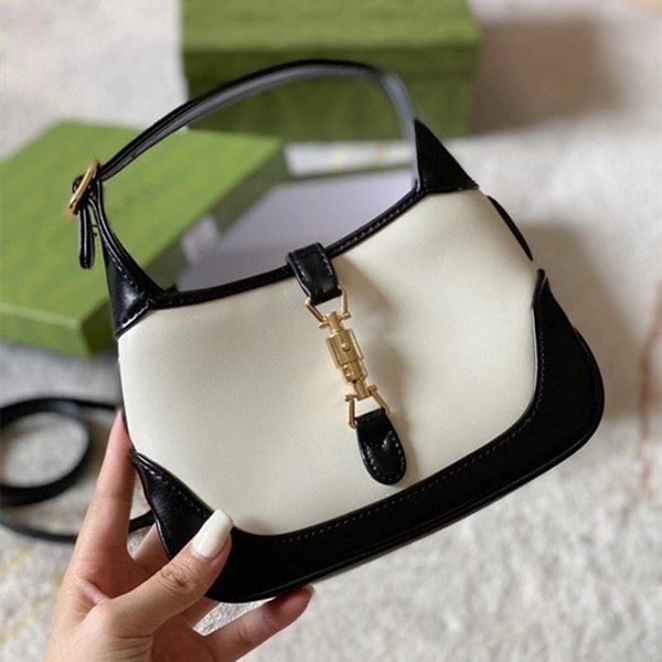 

fashion lady handbag 1961 jack bag cattlehide leather totes for women party business designer shoulder bags