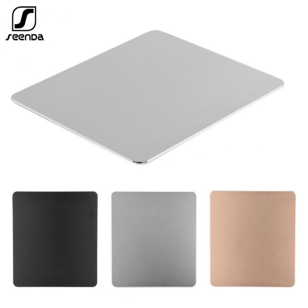 

mouse pads & wrist rests seenda aluminum alloy non-slip gaming pad mat double sided accurate control waterproof keyboards for pc
