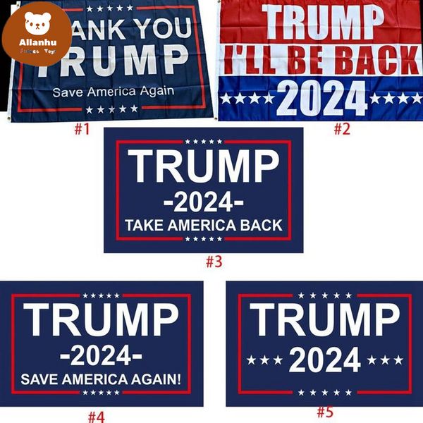 Trump-Flagge 2024 Wahlflagge Banner Donald Trump-Flagge Save America Again 150 x 90 cm Thank You Trump-Flaggen 3 x 5 Fuß az