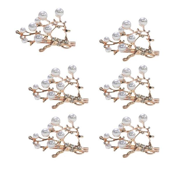 

napkin rings pearl fawn buckle hoop circle serviette holder for wedding el supplies table decoration, rose gold