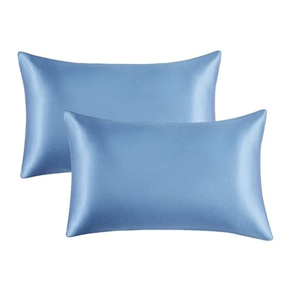 

pillow case satin 2 pcs pillowcase for hair and skin covers home living room sofa