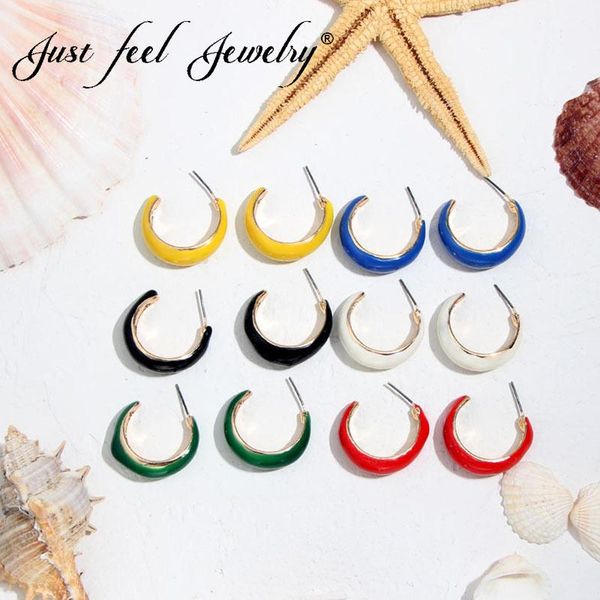 

2021 fashion statement metal hoop earrings for women wedding party gifts round vintage colorful big jewelry & huggie, Golden;silver