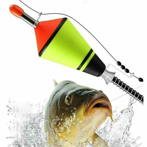 

automatic fishing float portable fast bobber accessories set hook device