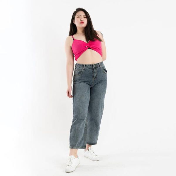 

women's jeans kissmilk 2021 spring and summer plus size fat mm washed old wide leg pants loose wild, Blue
