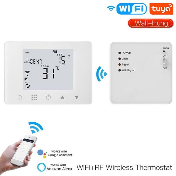 

smart home control tuya wifi thermostat wall-hung electric underfloor gas boiler water heating temperature controller via alexa google