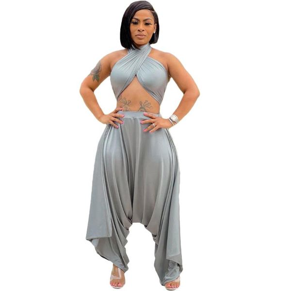 

women's two piece pants wholesale clothes clothing sets tube long flare solid color backless fashion women casual summer wear, White